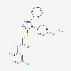 N-(5-chloro-2-methylphenyl)-2-{[4-(4-ethoxyphenyl)-5-(pyridin-3-yl)-4H-1,2,4-triazol-3-yl]sulfanyl}acetamide - 
