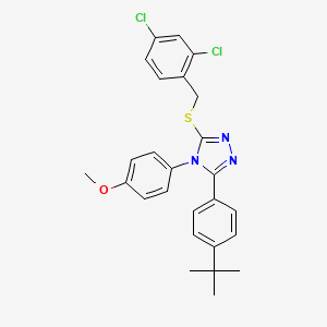 3-(4-tert-butylphenyl)-5-[(2,4-dichlorobenzyl)sulfanyl]-4-(4-methoxyphenyl)-4H-1,2,4-triazole - 