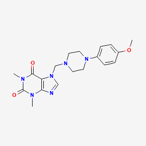 7-{[4-(4-methoxyphenyl)-1-piperazinyl]methyl}-1,3-dimethyl-3,7-dihydro-1H-purine-2,6-dione - 