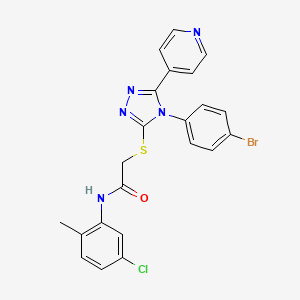 2-{[4-(4-bromophenyl)-5-(pyridin-4-yl)-4H-1,2,4-triazol-3-yl]sulfanyl}-N-(5-chloro-2-methylphenyl)acetamide - 