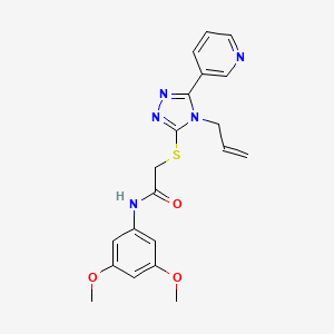 N-(3,5-dimethoxyphenyl)-2-{[4-(prop-2-en-1-yl)-5-(pyridin-3-yl)-4H-1,2,4-triazol-3-yl]sulfanyl}acetamide - 763114-72-3