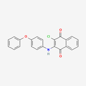 2-Chloro-3-(4-phenoxyanilino)naphthoquinone - 487025-33-2
