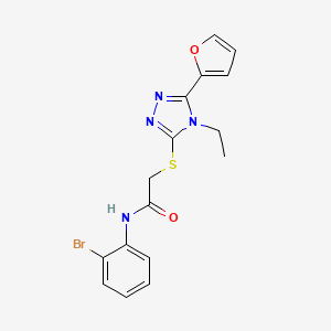 N-(2-bromophenyl)-2-{[4-ethyl-5-(furan-2-yl)-4H-1,2,4-triazol-3-yl]sulfanyl}acetamide - 618413-46-0