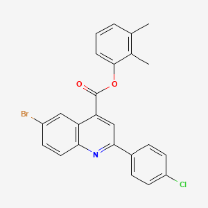 2,3-Dimethylphenyl 6-bromo-2-(4-chlorophenyl)quinoline-4-carboxylate - 355421-71-5