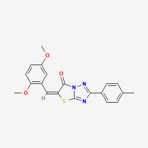 (5E)-5-(2,5-dimethoxybenzylidene)-2-(4-methylphenyl)[1,3]thiazolo[3,2-b][1,2,4]triazol-6(5H)-one - 606951-39-7