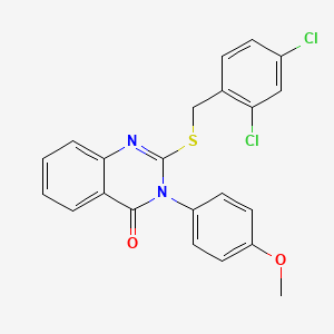 2-[(2,4-dichlorobenzyl)sulfanyl]-3-(4-methoxyphenyl)quinazolin-4(3H)-one - 