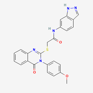 N-(1H-indazol-6-yl)-2-{[3-(4-methoxyphenyl)-4-oxo-3,4-dihydroquinazolin-2-yl]sulfanyl}acetamide - 