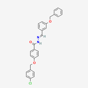 N'-(3-(Benzyloxy)benzylidene)-4-((4-chlorobenzyl)oxy)benzohydrazide - 397284-87-6