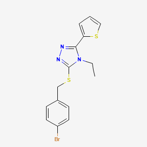 3-((4-Bromobenzyl)thio)-4-ethyl-5-(2-thienyl)-4H-1,2,4-triazole - 578751-45-8