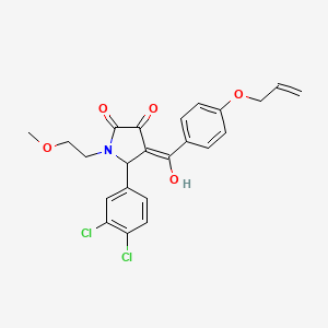 4-[4-(allyloxy)benzoyl]-5-(3,4-dichlorophenyl)-3-hydroxy-1-(2-methoxyethyl)-1,5-dihydro-2H-pyrrol-2-one - 