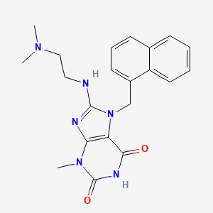 8-((2-(Dimethylamino)ethyl)amino)-3-methyl-7-(naphthalen-1-ylmethyl)-1H-purine-2,6(3H,7H)-dione - 476479-99-9
