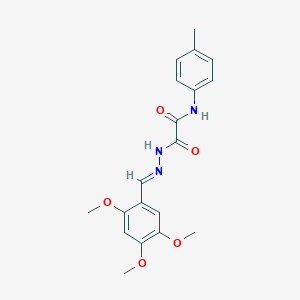 N-(4-methylphenyl)-N'-[(E)-(2,4,5-trimethoxyphenyl)methylideneamino]oxamide - 764655-90-5