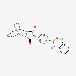 N-(2-chlorophenyl)-4-(1,3-dioxooctahydro-4,6-ethenocyclopropa[f]isoindol-2(1H)-yl)benzamide - 