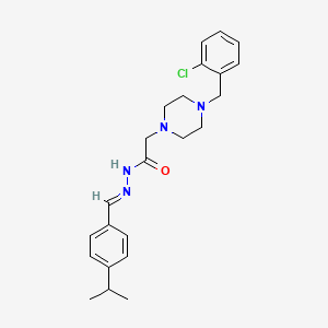 2-(4-(2-Chlorobenzyl)-1-piperazinyl)-N'-(4-isopropylbenzylidene)acetohydrazide - 