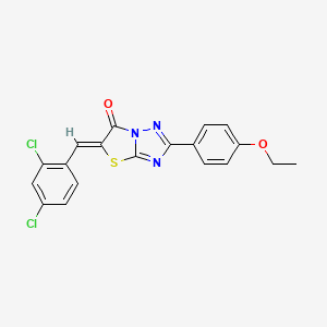 (5Z)-5-(2,4-Dichlorobenzylidene)-2-(4-ethoxyphenyl)[1,3]thiazolo[3,2-B][1,2,4]triazol-6(5H)-one - 538340-12-4