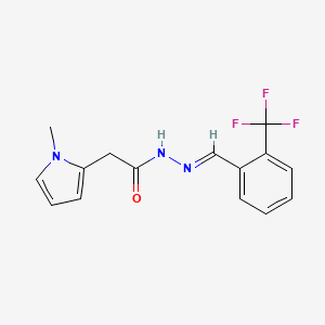 2-(1-Methyl-1H-pyrrol-2-yl)-N'-(2-(trifluoromethyl)benzylidene)acetohydrazide - 314070-97-8