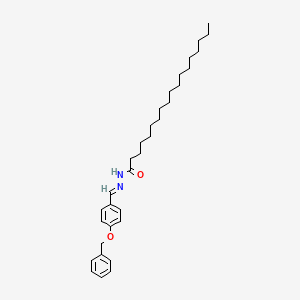 N-[(E)-(4-phenylmethoxyphenyl)methylideneamino]octadecanamide - 