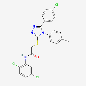 2-{[5-(4-chlorophenyl)-4-(4-methylphenyl)-4H-1,2,4-triazol-3-yl]sulfanyl}-N-(2,5-dichlorophenyl)acetamide - 