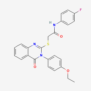 2-{[3-(4-ethoxyphenyl)-4-oxo-3,4-dihydroquinazolin-2-yl]sulfanyl}-N-(4-fluorophenyl)acetamide - 
