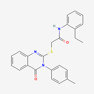N-(2-ethylphenyl)-2-{[3-(4-methylphenyl)-4-oxo-3,4-dihydroquinazolin-2-yl]sulfanyl}acetamide - 476486-16-5