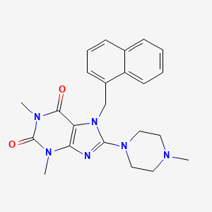 1,3-Dimethyl-8-(4-methylpiperazin-1-yl)-7-(naphthalen-1-ylmethyl)purine-2,6-dione - 309938-17-8