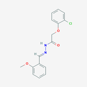 2-(2-Chlorophenoxy)-N'-(2-methoxybenzylidene)acetohydrazide - 443976-25-8