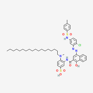 3-({4-[(E)-(2-Chloro-5-{[(4-methylphenyl)sulfonyl]amino}phenyl)diazenyl]-1-hydroxy-2-naphthoyl}amino)-4-[methyl(octadecyl)amino]benzenesulfonic acid - 478250-29-2