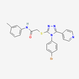 2-{[4-(4-bromophenyl)-5-(pyridin-4-yl)-4H-1,2,4-triazol-3-yl]sulfanyl}-N-(3-methylphenyl)acetamide - 477330-36-2