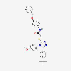 N-[4-(benzyloxy)phenyl]-2-{[5-(4-tert-butylphenyl)-4-(4-methoxyphenyl)-4H-1,2,4-triazol-3-yl]sulfanyl}acetamide - 477313-50-1