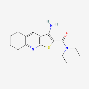 3-amino-N,N-diethyl-5,6,7,8-tetrahydrothieno[2,3-b]quinoline-2-carboxamide - 400863-69-6