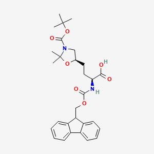 (S)-2-((((9H-Fluoren-9-yl)methoxy)carbonyl)amino)-4-((R)-3-(tert-butoxycarbonyl)-2,2-dimethyloxazolidin-5-yl)butanoic acid - 