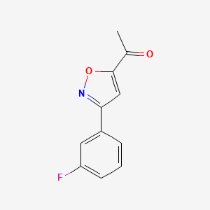 1-(3-(3-Fluorophenyl)isoxazol-5-yl)ethanone - 889938-99-2