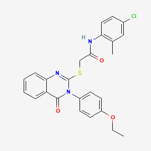 N-(4-chloro-2-methylphenyl)-2-{[3-(4-ethoxyphenyl)-4-oxo-3,4-dihydro-2-quinazolinyl]sulfanyl}acetamide - 477318-94-8