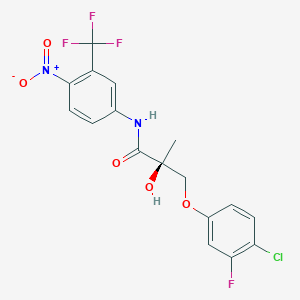 (S)-3-(4-Chloro-3-fluorophenoxy)-2-hydroxy-2-methyl-N-(4-nitro-3-(trifluoromethyl)phenyl)propanamide - 