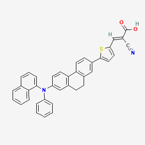 2-Cyano-3-(5-(7-(naphthalen-1-yl(phenyl)amino)-9,10-dihydrophenanthren-2-yl)thiophen-2-yl)acrylic acid - 