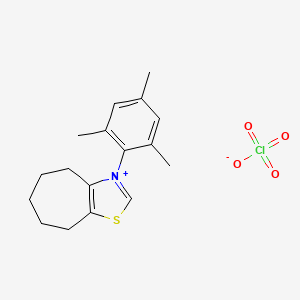 3-(2,4,6-Trimethylphenyl)-5,6,7,8-tetrahydro-4H-cyclohepta[d][1,3]thiazol-3-ium perchlorate - 1062158-63-7