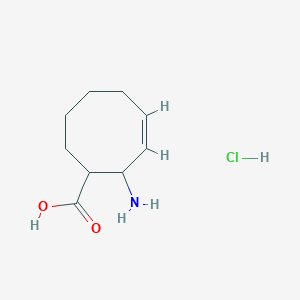 2-Aminocyclooct-3-ene-1-carboxylic acid hydrochloride - 