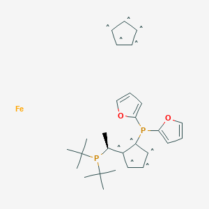 (R)-1-{(SP)-2-[Di(2-furyl)phosphino]ferrocenyl}ethyldi-tert-butylphosphine - 
