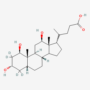 1beta-Hydroxydeoxycholic Acid-D4 (major) - 