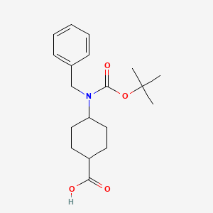 (1r,4r)-4-(Benzyl(tert-butoxycarbonyl)amino)cyclohexanecarboxylic acid - 