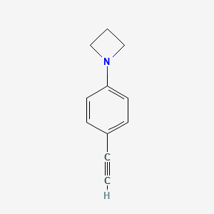 1-(4-Ethynylphenyl)azetidine - 