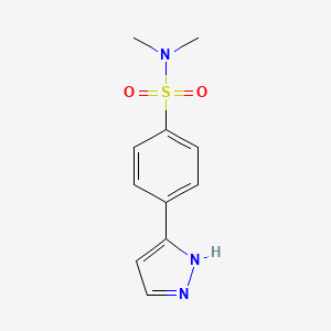 N,N-Dimethyl-4-(1H-pyrazol-3-yl)benzenesulfonamide - 