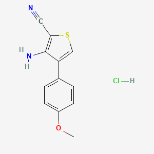 3-Amino-4-(4-methoxyphenyl)thiophene-2-carbonitrile hydrochloride - 