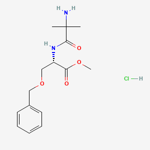(S)-2-(2-Amino-2-methyl-propionylamino)-3-benzyloxy-propionic acid methyl ester hydrochloride - 