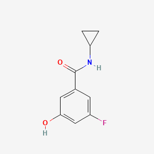 N-cyclopropyl-3-fluoro-5-hydroxybenzamide - 