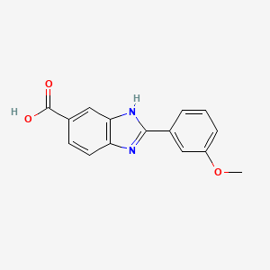 2-(3-Methoxyphenyl)-1H-benzimidazole-5-carboxylic acid - 905403-96-5