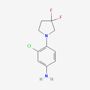 3-Chloro-4-(3,3-difluoropyrrolidin-1-yl)aniline - 