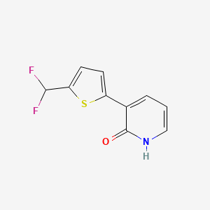 3-[5-(Difluoromethyl)-2-thienyl]pyridin-2-ol - 