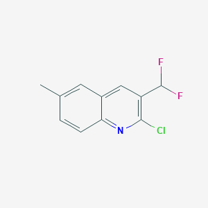 2-Chloro-3-(difluoromethyl)-6-methylquinoline - 