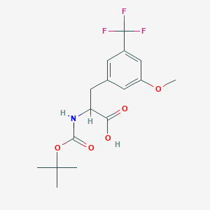 2-((tert-Butoxycarbonyl)amino)-3-(3-methoxy-5-(trifluoromethyl)phenyl)propanoic acid - 